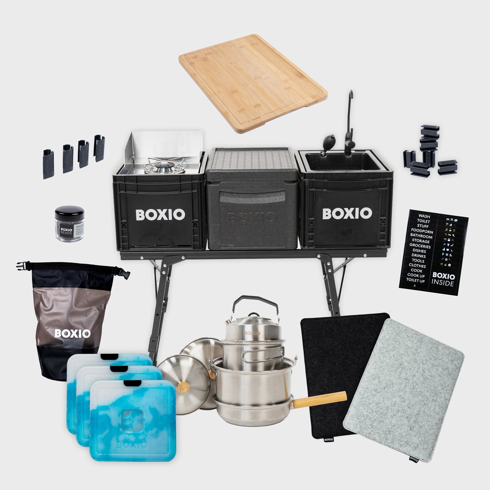 BOXIO KITCHEN PLUS komplette mobile Outdoorküche