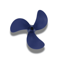 Aquamot Ersatzpropeller aus Kunststoff, blau, für Trend 1.3 und 1.8