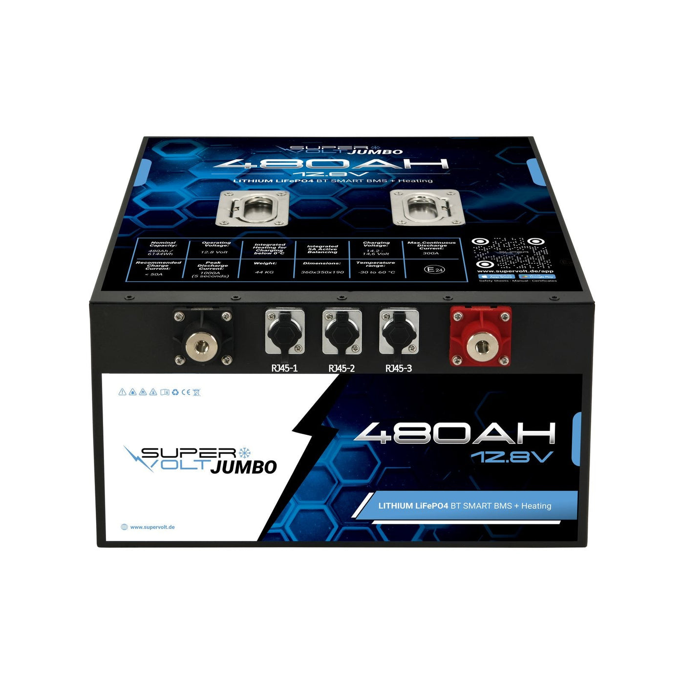 Supervolt Jumbo 480 Ah LiFePO4 Großbatterie