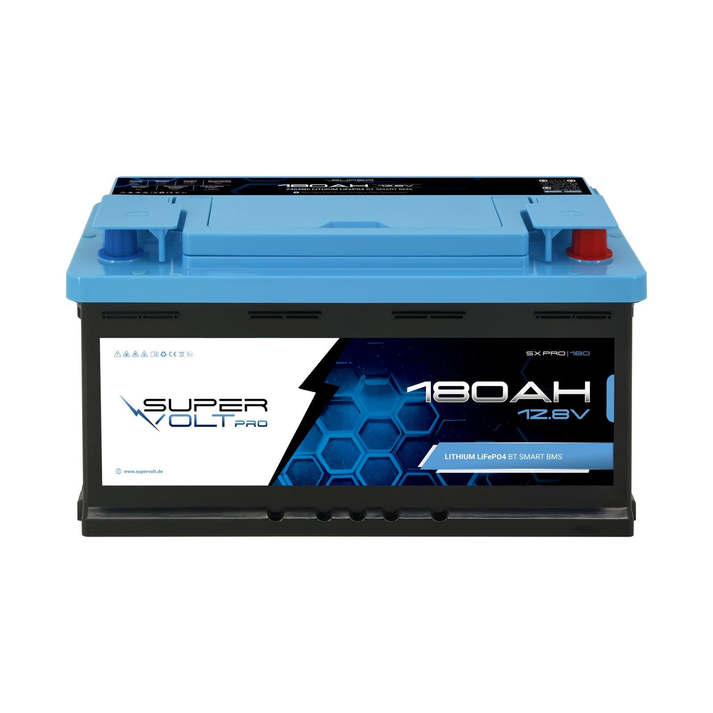 Supervolt Pro 180 Ah LiFePO4 Batterie mit CAN-Bus