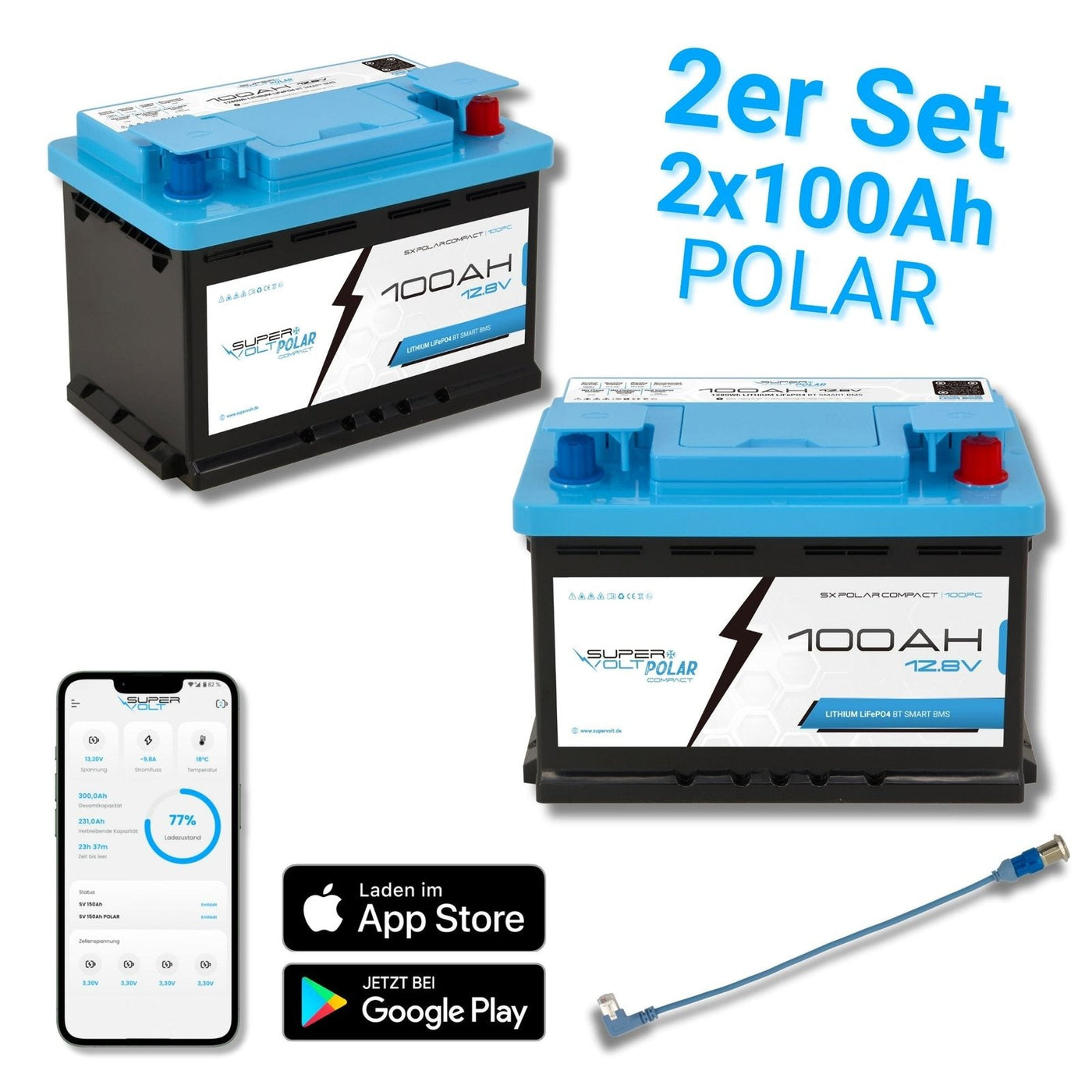 Supervolt Polar Compact 200 Ah Set mit Heizung