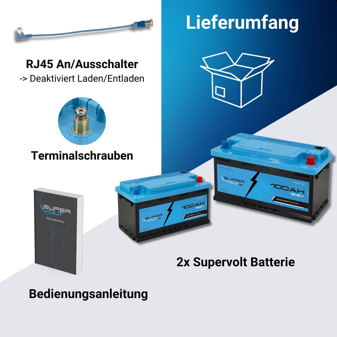 Supervolt SE 200 Ah Set – BMS und Bluetooth-App