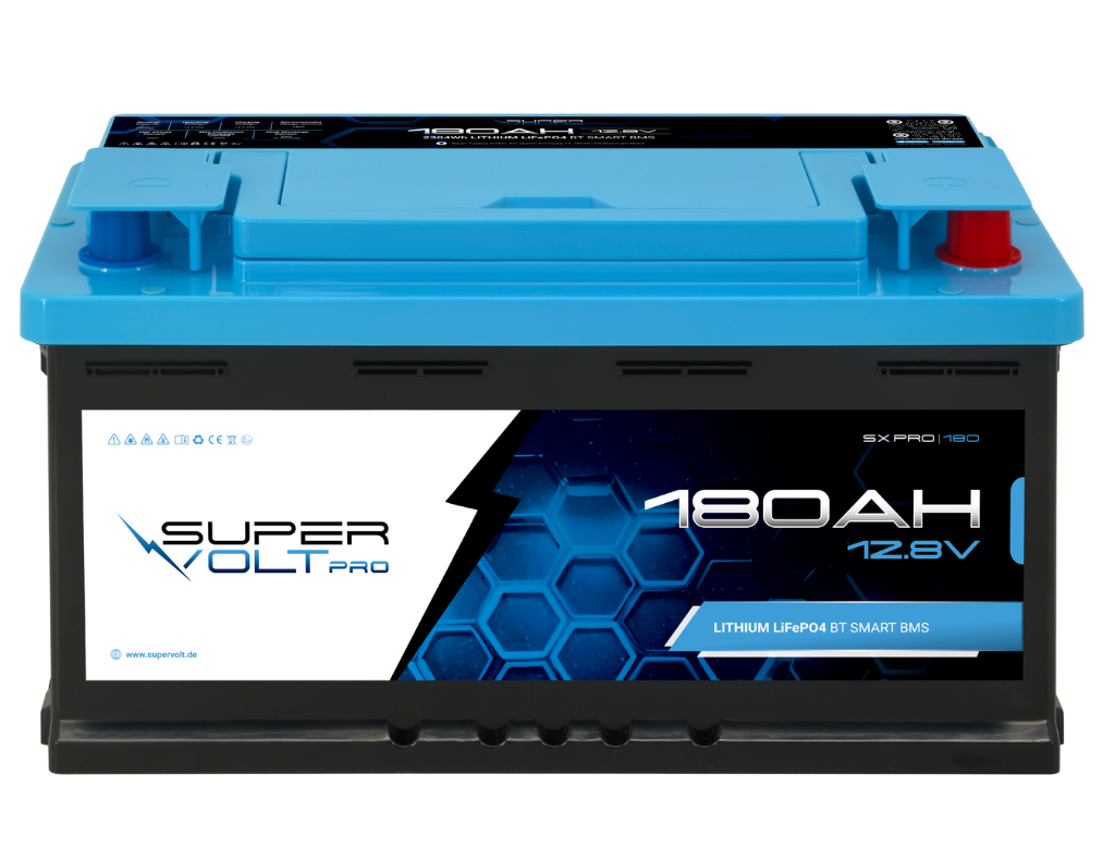 Supervolt Pro 180 Ah LiFePO4 Batterie mit CAN-Bus